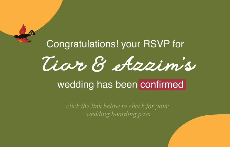 Wedding Boarding Pass